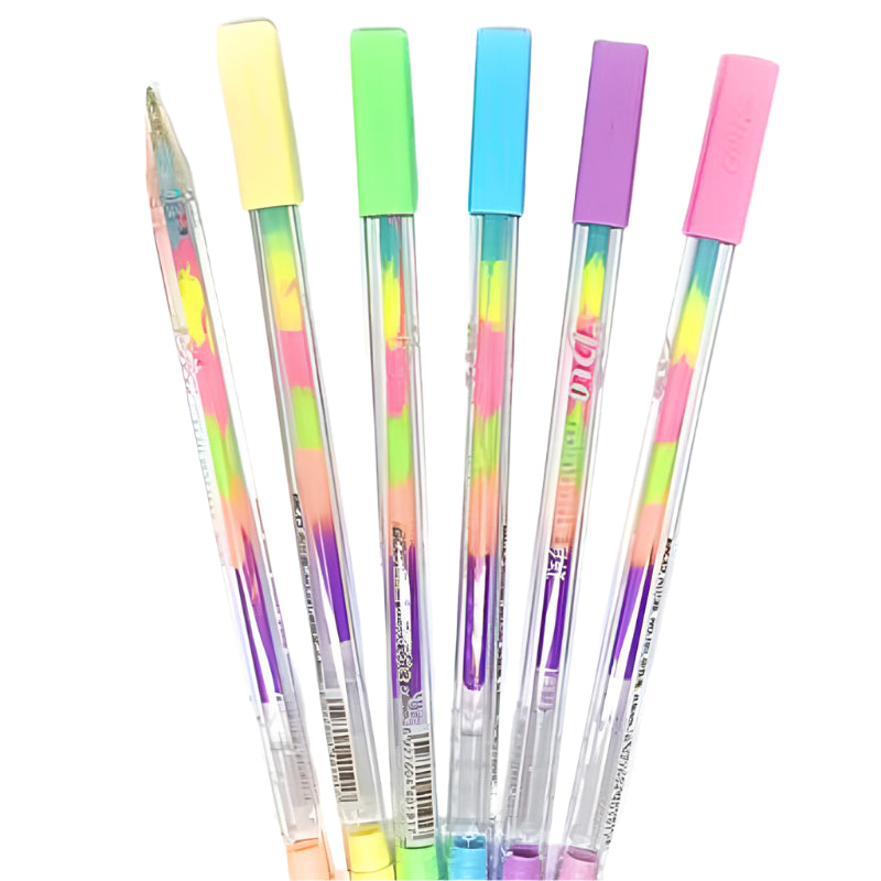 Rainbow Gel Pen Multi Coloured Ink The Kawaii Squirrel