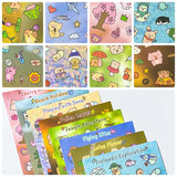 cute kawaii sticker stickers season seasons autumn winter spring summer stationery sheet sheets pack uk planner addict animal animals snow jungle cherry blossom bunny bear pig cat