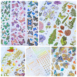 bargain sticker stickers sheet sheets holo holographic clear plastic transparent stationery butterfly butterflies key keys garden flower flowers bloom blossom letters alpha alphabet numbers gem gems gemstones crystal crystals uk cute kawaii stationery shop store purple lilac yellow green peach pink red orange bright green
