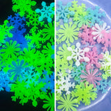 Glow in the Dark Luminous Adhesive Snowflakes x 10