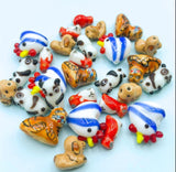 75% OFF CERAMIC & GLASS HANDMADE BEADS *seconds