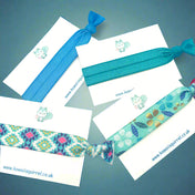 Clearance- just 40p! Single Elastic Hair Tie - Turquoise & Teal #7