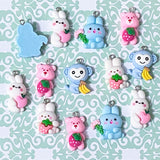 Last few- just 35p! SPRING Resin Charm- BEAR BUNNY or MONKEY