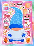 easter spring gift gifts uk cute kawaii gnome gnomes gonk gonks build a sticker stickers activity sheet sheets for kids stationery large big glossy fun game children