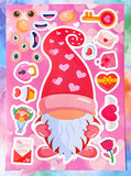 easter spring gift gifts uk cute kawaii gnome gnomes gonk gonks build a sticker stickers activity sheet sheets for kids stationery large big glossy fun game children