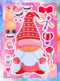 easter spring gift gifts uk cute kawaii gnome gnomes gonk gonks build a sticker stickers activity sheet sheets for kids stationery large big glossy fun game children