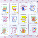cute kawaii sweet magnetic bookmark bookmarks animal animals spring gift gifts uk stationery present easter bunny rabbit rabbits bear bears white brown cat cats kitty