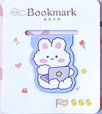 Just 99p! ANIMAL Magnetic BOOKMARK- BUNNY BEAR PUPPY or CAT (18 Designs)