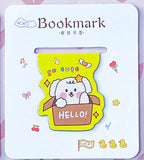 Just 99p! ANIMAL Magnetic BOOKMARK- BUNNY BEAR PUPPY or CAT (18 Designs)