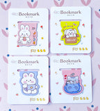 cute kawaii sweet magnetic bookmark bookmarks animal animals spring gift gifts uk stationery present easter bunny rabbit rabbits bear bears white brown cat cats kitty