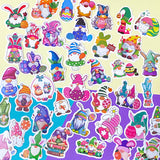 gnome laptop sticker stickers cute kawaii easter spring bunny gnomes gonk gonks pretty colourful fun little stationery pack uk cute kawaii gift gifts springtime egg eggs rabbit rabbits flower flowers