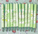 kawaii cute frog frogs pen pens fineline fine line green barrel white black ink gel stationery uk gift gifts shop happy grumpy sleepy lovers