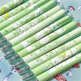 kawaii cute frog frogs pen pens fineline fine line green barrel white black ink gel stationery uk gift gifts shop happy grumpy sleepy lovers