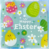 happy easter spring bunny rabbit chick chicks egg eggs large cello cellophane bag bags set packaging supplies uk cute kawaii pretty floral flowers pink green lilac purple mint rabbit rabbits bunnies plastic