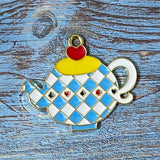 On offer! ALICE THEMED Gold Tone Large Enamel Charm