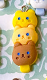 animal tower towers tsum tsums cute kawaii charm charms resin pendant pendants uk craft supplies shop cat cats kitty dog dogs puppy frog frogs green pink blue white yellow brown bunny bunnies rabbit rabbits
