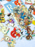 retro vintage kitsch feel bunny rabbit bunnies rabbits clear plastic pet sticker stickers flake flakes pack uk cute kawaii stationery shop present gift gifts easter spring fun funny old fashioned victorian 1940s 1950s nostalgic