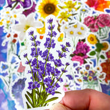 LAPTOP STICKER STICKERS flower flowers floral bloom blooms blossom big glossy sticker stationery set pack sunflower daisy red pink orange yellow white purple lilac garden plants uk