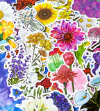 LAPTOP STICKER STICKERS flower flowers floral bloom blooms blossom big glossy sticker stationery set pack sunflower daisy red pink orange yellow white purple lilac garden plants uk