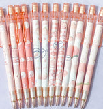 pretty peach fruit pink white propelling pencil pencils lead slim easter spring stationery gift gifts uk cute kawaii fruits pale light planner addict shop store supplies