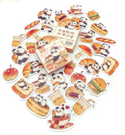 Panda Cafe Mini Sticker Flakes Box of 45