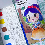 Last few- just 99p! MAGIC PAINTING BOOK- 12 Tear out Card Bookmarks, Brush & Paints