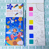 Last few- just 99p! MAGIC PAINTING BOOK- 12 Tear out Card Bookmarks, Brush & Paints