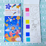 Last few- just 99p! MAGIC PAINTING BOOK- 12 Tear out Card Bookmarks, Brush & Paints
