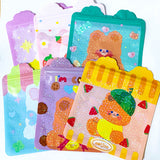 jumbo big large plastic re-sealable bag bags cello gift gifts holo holographic resealable party favour sweet candy easter spring bunny rabbit bear bears uk packaging supplies present glitter glittery