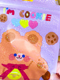 jumbo big large plastic re-sealable bag bags cello gift gifts holo holographic resealable party favour sweet candy easter spring bunny rabbit bear bears uk packaging supplies present glitter glittery