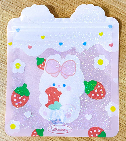 jumbo big large plastic re-sealable bag bags cello gift gifts holo holographic resealable party favour sweet candy easter spring bunny rabbit bear bears uk packaging supplies present glitter glittery