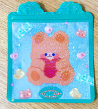 jumbo big large plastic re-sealable bag bags cello gift gifts holo holographic resealable party favour sweet candy easter spring bunny rabbit bear bears uk packaging supplies present glitter glittery