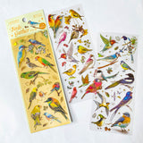 bright birds bird sticker stickers sheet holographic foil gold foiled highlights pack 3 sheet sheets uk cute kawaii stationery shop store gift gifts planner supplies addict blue tit humming parrot kingfisher garden wild set