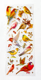 bright birds bird sticker stickers sheet holographic foil gold foiled highlights pack 3 sheet sheets uk cute kawaii stationery shop store gift gifts planner supplies addict blue tit humming parrot kingfisher garden wild set