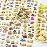 baby chick spring easter chicks yellow clear plastic sticker stickers sheet sheets pack of 10 bundle bargain stationery uk kawaii cute planner supplies shop store funny pretty fun