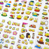 baby chick spring easter chicks yellow clear plastic sticker stickers sheet sheets pack of 10 bundle bargain stationery uk kawaii cute planner supplies shop store funny pretty fun