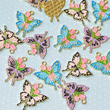 enamel charm charms pendant pendants gold tone metal enamelled butterfly butterflies floral flower flowers pink blue turquoise purple lilac black tulip tulips pretty uk craft supplies shop store big large