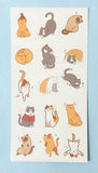 CATS & DOGS Matte Flat Large Sticker Sheet/Pack -3 Choices