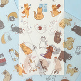 CATS & DOGS Matte Flat Large Sticker Sheet/Pack -3 Choices