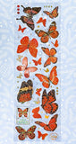 BARGAIN GOLD HOLO Holographic FOIL STICKERS Flowers Mushrooms Butterflies & Ferns