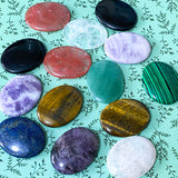 beautiful palm stone stones gem gems lapis lazuli black agate tiger's eye quartz clear rose amethyst cherry aventurine malachite uk cute kawaii palm gift gifts pretty green blue purple brown white pink black orange gifts gifts shop store