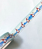 gnome gnomes gonk gonks christmas washi festive tape tapes uk cute kawaii stationery blue turquoise snow snowy landscape planner supplies