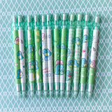 baby kawaii cute dino dinosaur dinosaurs propelling pencil pencils automatic green white uk stationery supplies shop store gift gifts lover lovers planner addict mint pink