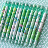 baby kawaii cute dino dinosaur dinosaurs propelling pencil pencils automatic green white uk stationery supplies shop store gift gifts lover lovers planner addict mint pink