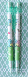 baby kawaii cute dino dinosaur dinosaurs propelling pencil pencils automatic green white uk stationery supplies shop store gift gifts lover lovers planner addict mint pink