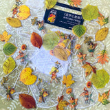 autumn leaf leaves beautiful sticker stickers plastic shiny sparkly holo holographic bottle bottles jar jars uk cute kawaii stationery fairy fairies magic magical fairytale woodland forest pack set planner supplies shop store uk