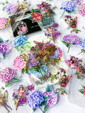 flower flowers fairy fairies sticker stickers clear plastic holo holograhic hydrangea pink lilac purple blue butterfly butterflies uk cute kawaii stationery planner supplies shop store addict beautiful bloom blooms sparkly glitter bottle bottles jar jars magical fairytale
