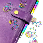 To Clear- just 60p! RAINBOW CAT Jumbo Metal Paper Clip or Planner Clip -34mm