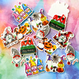 halloween festive christmas easter festival large planar resin acrylic flat back fb fbs flatback flatbacks gnome gnomes gonk gonks uk cute kawaii craft supplies pumpkin black cat candy cane let it be easter egg eggs spider web