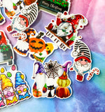 halloween festive christmas easter festival large planar resin acrylic flat back fb fbs flatback flatbacks gnome gnomes gonk gonks uk cute kawaii craft supplies pumpkin black cat candy cane let it be easter egg eggs spider wed